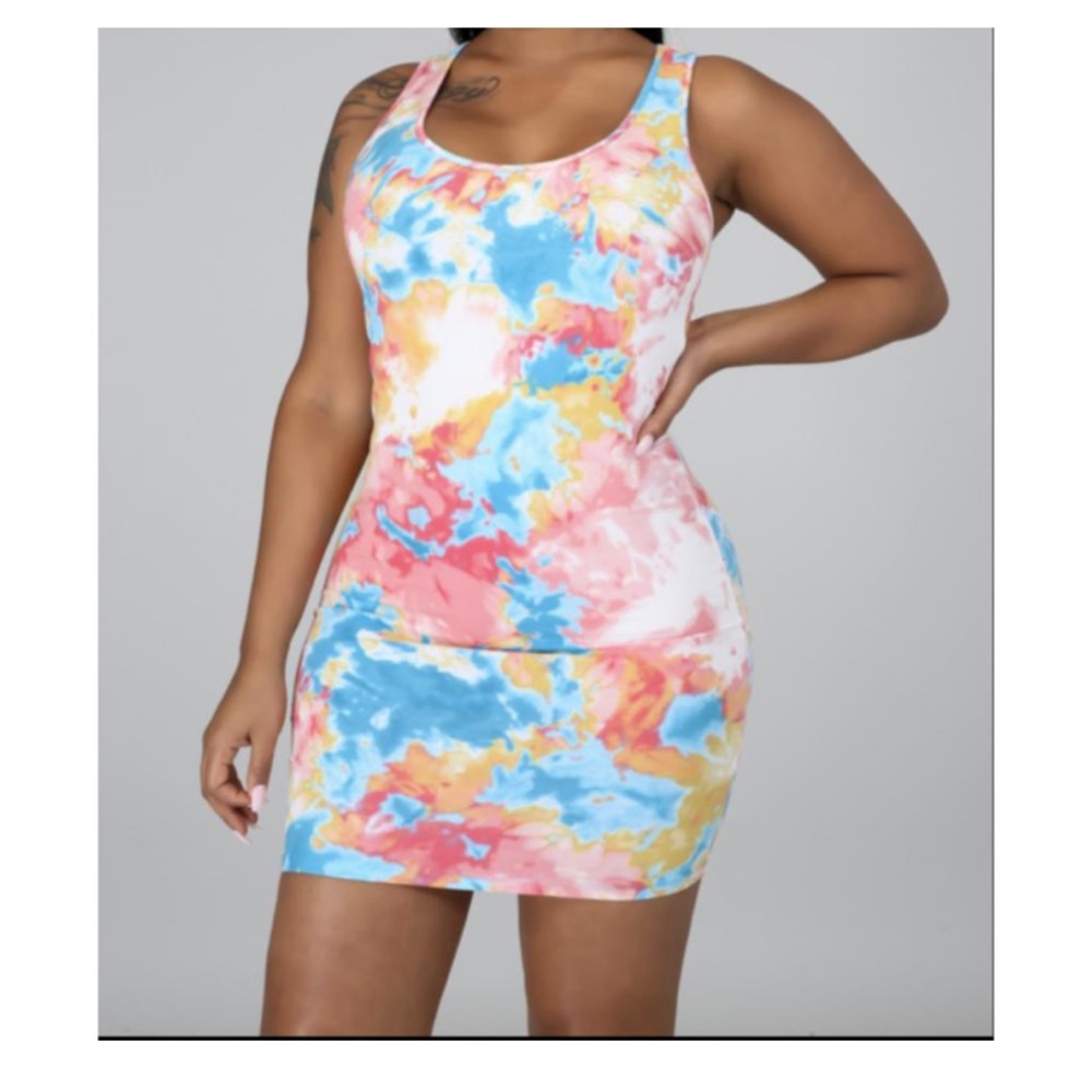 Painted on Mini Dress